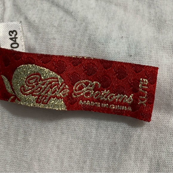 Apple Bottoms White and Blue Open Back T Shirt Size XL - Picture 9 of 10